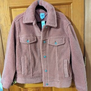 Gap Icon Sherpa Jacket, Earthenware Red, Size L